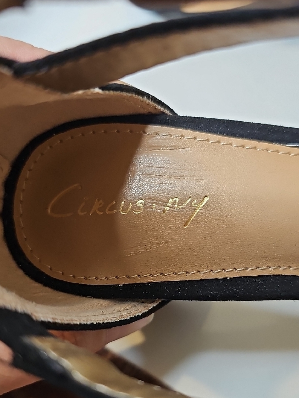 Circus Black Strappy Block Heel Sandals - Women's Size 7 - Picture 6 of 10